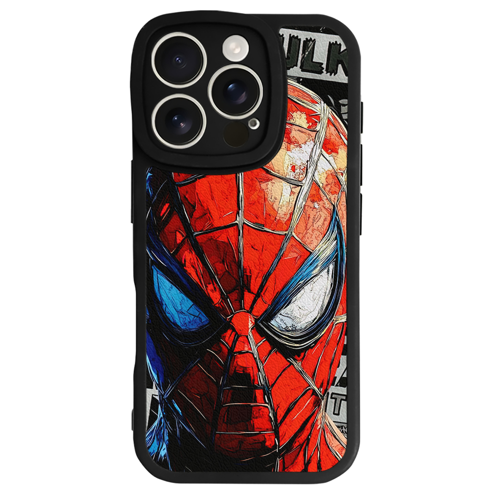 Spider Man スパイダーマン 【iPhone 16シリーズ対応】シリコンスマホケース（レザー調） 材質：シリコン